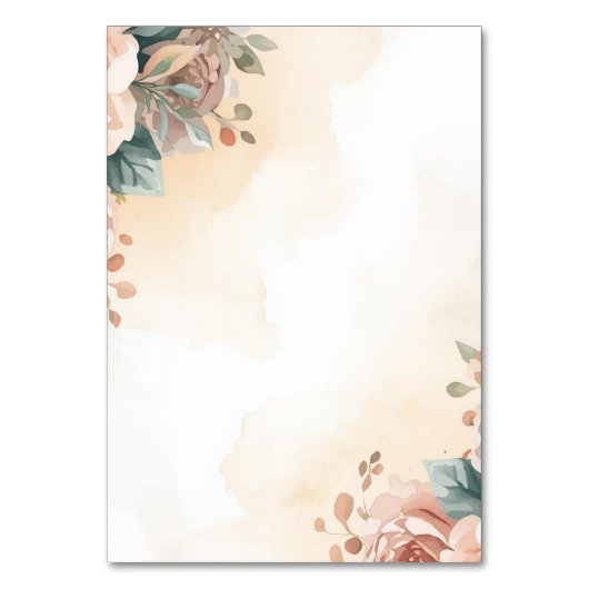 Numéro De Table Blooming (Dos)