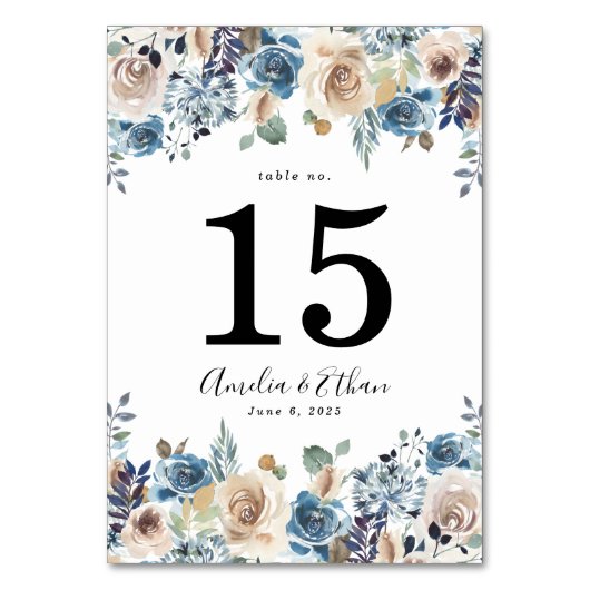 Numéro De Table Blooming Beauty | Mariage (Par défaut)