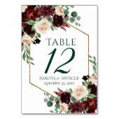 Numéro De Table Blooms rustiques | Terracotta et Marsala Coutume r (Par défaut)