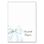 Numéro De Table Blue Bow - Baptism Place Cards (Par défaut)
