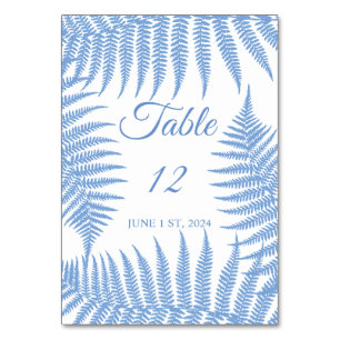 Numéro De Table Blue Ferns Thunder_Cove