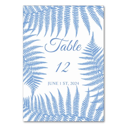 Numéro De Table Blue Ferns Thunder_Cove (Par défaut)