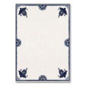 Numéro De Table Blue Floral Otomi Simple Fiesta Spanish Wedding (Dos)