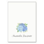 Numéro De Table Blue Hydrangea Nom de l'invité Script Place Card (Par défaut)