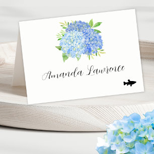 Numéro De Table Blue Hydrangea Nom Plat de fruits de mer Option Pl
