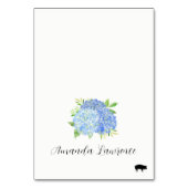 Numéro De Table Blue Hydrangea Nom Pork Repas Option Placer les ca (Par défaut)