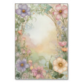 Numéro De Table Blush Pink Floral Quinceanera Celebration (Dos)