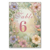 Numéro De Table Blush Pink Floral Quinceanera Celebration (Par défaut)