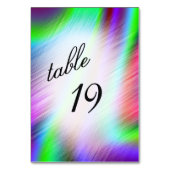 Numéro de table bohème (Dos)