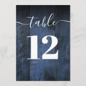 Numéro de table Bohème en bois de grange rustique (Dos)