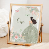 Numéro De Table Boho Blush Rose Sage Vert Quinceañera