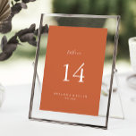 Numéro De Table Boho Botanique Mariage d'automne<br><div class="desc">Ce numéro de table de mariage botanique d'automne boho est parfait pour un mariage classique. Le design comporte une belle police de calligraphie en blanc. Il s'agit d'un numéro de table recto-verso. Ajoutez chaque numéro de table dont vous avez besoin à votre panier individuellement.</div>