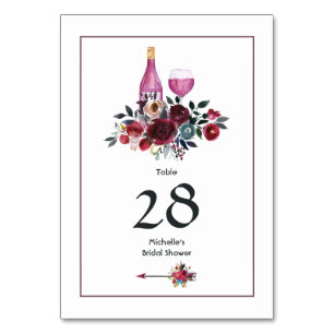 Numéro De Table Boho Bourgogne et dégustation de vins de la Marine