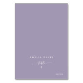 Numéro De Table Boho Chic Lavender Purple Nom de l'invité Place Ca (Par défaut)
