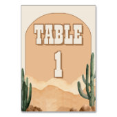Numéro De Table Boho Désert Cactus Sud-Ouest Mariage ou Réception (Par défaut)