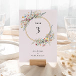 Numéro De Table Boho Fleur sauvage Fern Lavender Mariage<br><div class="desc">Ce design de numéro de table de fleur sauvage de fougères mariages de lavande est un agencement élégant de cadres géométriques dorés classiques agrémentés de délicats bouquets et tiges florales de saumons. Avec une palette d'arrière - plans de lavande violet poussiéreux intemporels avec une simple typographie noire classique et des...</div>