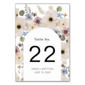 Numéro De Table Boho Floral Arch Mariage (Par défaut)