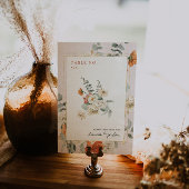 Numéro De Table Boho Floral Greenery Botanical | MARIAGE