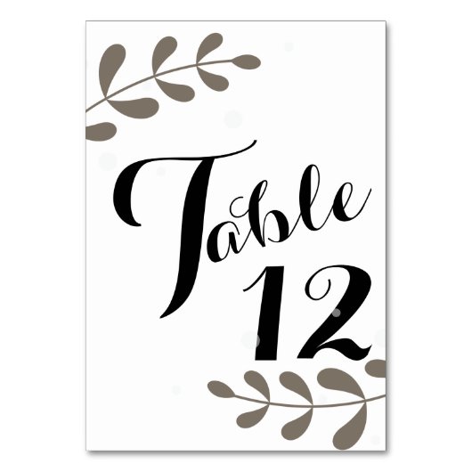 Numéro De Table Boho Floral Mariage (Par défaut)