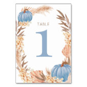Numéro De Table Boho Pampas blue Pumpkin Table number (Par défaut)
