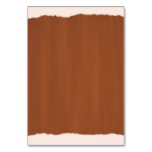 Numéro De Table Boho Terra Cotta Faux Verre Peint Mariage (Dos)