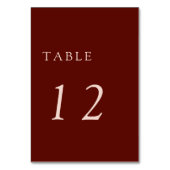 Numéro De Table Boho Terracott Simple Minimal Mariage Cuivre (Par défaut)