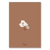 Numéro De Table Boho Terracotta Brown séché fleuri Mariage (Dos)