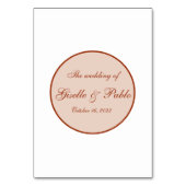 Numéro De Table Boho Terracotta Sage Fall Floral Mariage (Dos)