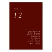 Numéro De Table Boho Terracotta Seating Chart Wedding Copper (Par défaut)