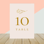 Numéro De Table Boho végétal Mariage minimal