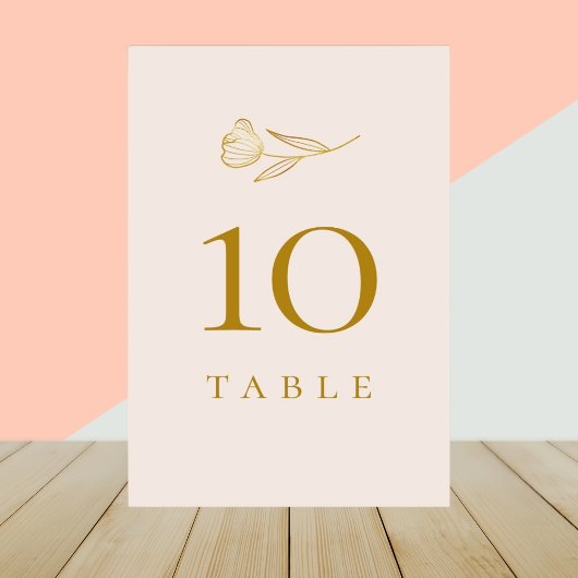 Numéro De Table Boho végétal Mariage minimal