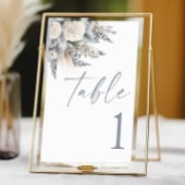 Numéro De Table Boho White Rose Floral Mariage Jardin