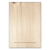 Numéro De Table Bois (Dos)