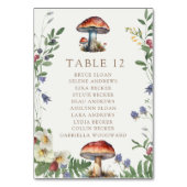 Numéro De Table Bois élégant | Mariage en forêt (Dos)