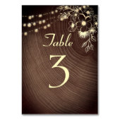 Numéro De Table Bois rustique et Mariage à cordes (Par défaut)