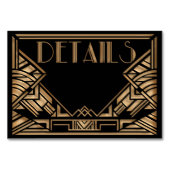 Numéro De Table Boîtier Mariage Art Déco (Devant)