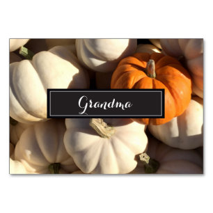 Numéro De Table Bon thanksgiving, photo de citrouille