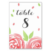 Numéro De Table Bonheur Floral (Dos)