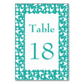 Numéro De Table Boomerangs du milieu du siècle (Dos)