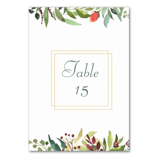 Numéro De Table Bordure du jardin (Par défaut)