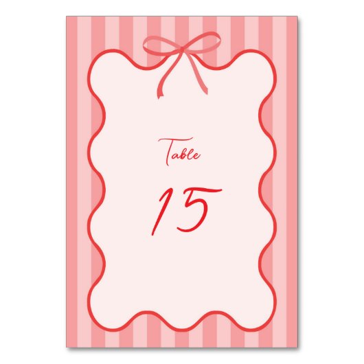 Numéro De Table Bordure en ruban lunaire (Par défaut)