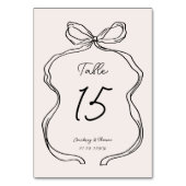 Numéro De Table Bordure en ruban lunaire (Par défaut)