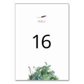 Numéro De Table Botanical Wedding Table Number Card (Par défaut)