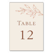 Numéro de table botanique en terre cuite et ivoire (Par défaut)