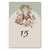 Numéro De Table Bottes Occidentales Boho Floral Rustique Quinceane (Par défaut)