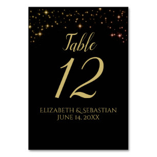 Numéro De Table Boucles d'or Whimsical sur la réception de mariage