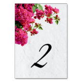 Numéro De Table Bougainvillea Méditerranée Grec Mariage (Dos)