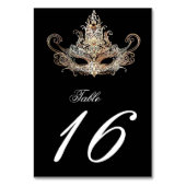 Numéro De Table Boule Masquerade (Dos)