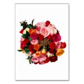 Numéro De Table Bride Bouquet (Dos)