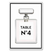 Numéro De Table BRIDE Fête Parisienne à thème Douche (Dos)